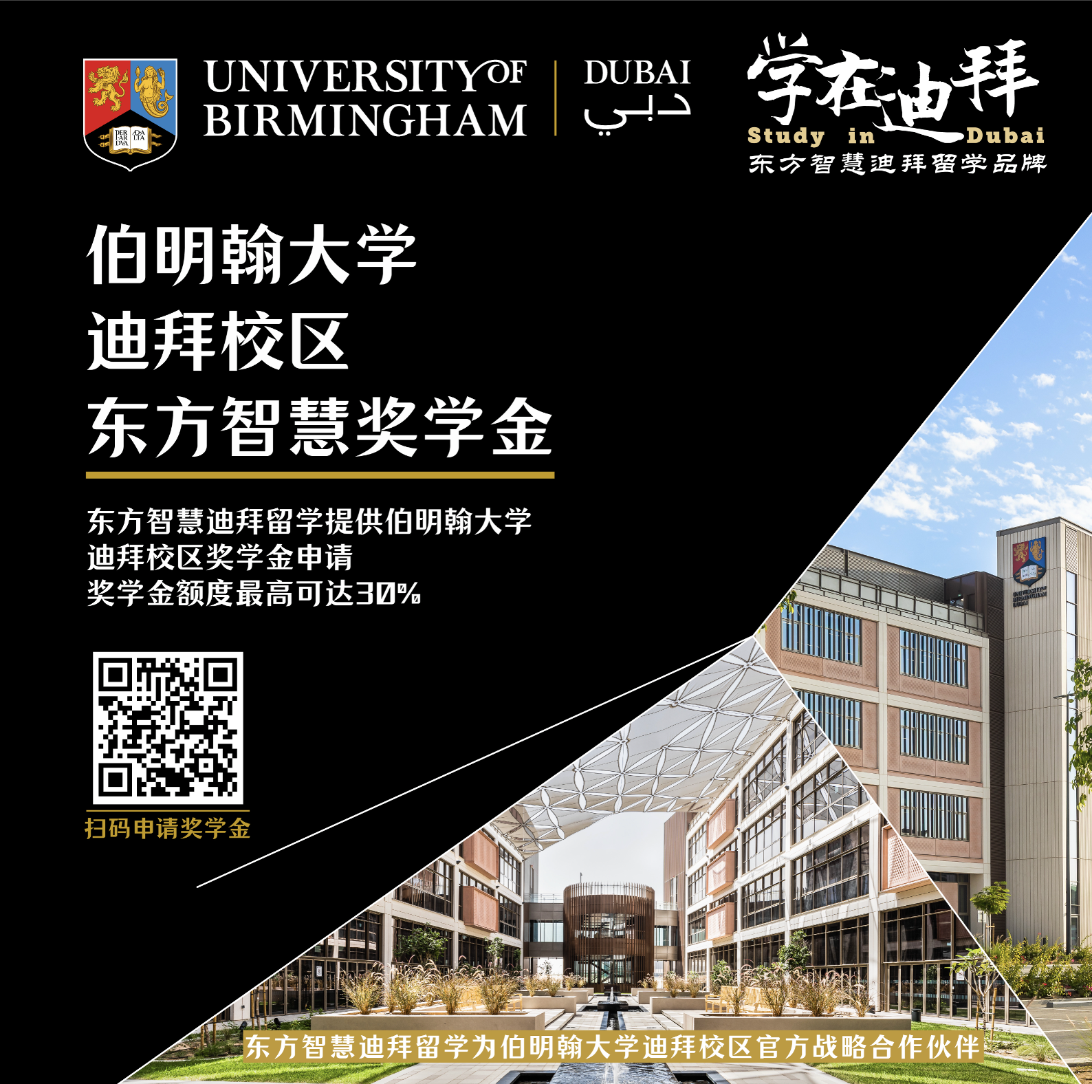 伯明翰大学迪拜校区 · 东方智慧奖学金宣传