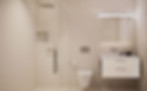 Badezimmer mit Dusche in Mietwohnung Haus der Gärten in Kilchberg ZH