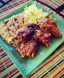 rice and beans, rice and peas