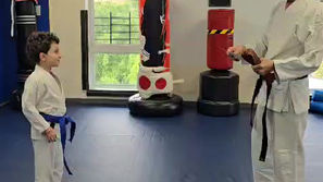 We are thrilled to present our student, Daniel, with a brown belt!