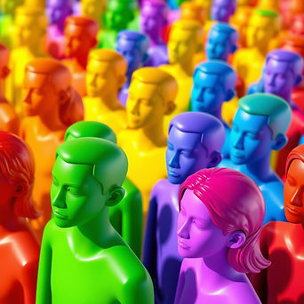 Include an image with bright colours with a group of people, diffrent skin colour.jpg