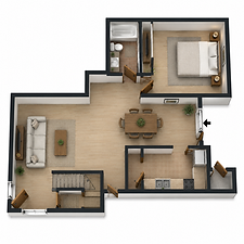1bed floor plan - columbia sc