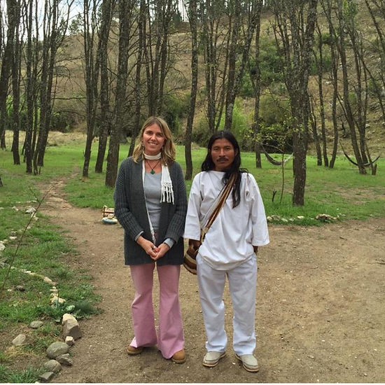 Retiro con Mamo Luntana Nacoggi, de Colombia. En Umepay, Córdoba, Argentina