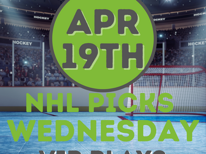NHL Playoff Picks Wednesday 4/19
