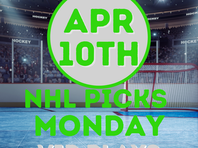 NHL Picks Monday 4/10