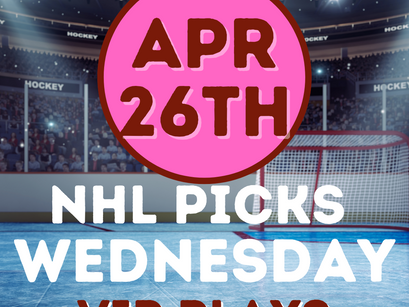 NHL Playoff Picks Wednesday 4/26