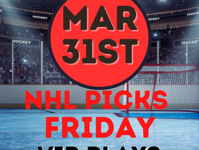 NHL Picks Friday 3/31