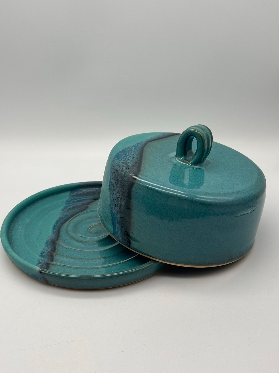 Thumbnail: Turquoise Sea Round Butter dish