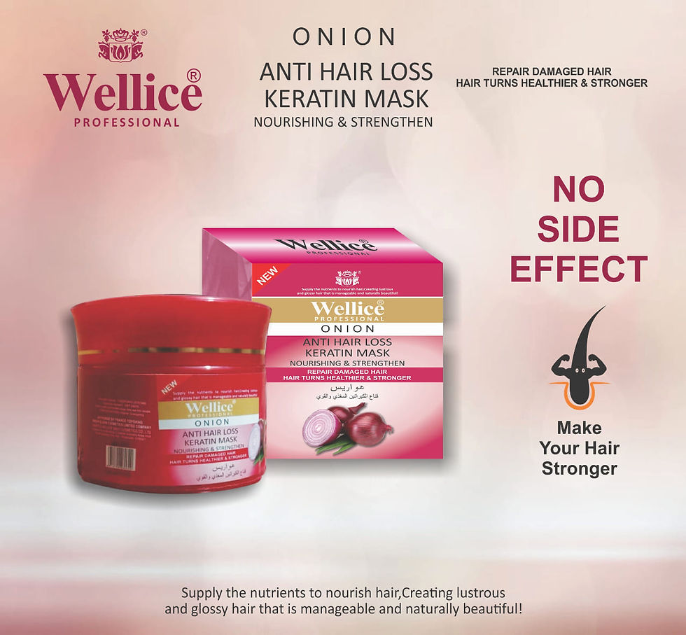 Wellice Onion Anti Hair Loss Hair Mask 100% Original