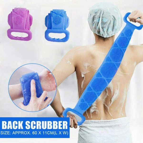 Pack of 3 Silicone Double Side Bath Back Scrubber Soft ( Free Shipping )