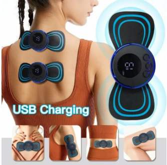 Ems Butterfly Body Massager Pulse Neck Pain Relief ( Free Shipping )