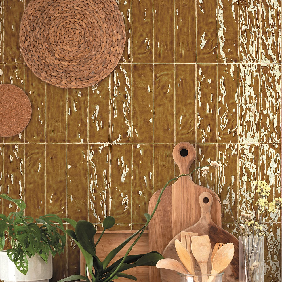 Carrelage effet Zellige Elements Ember 7x25 cm