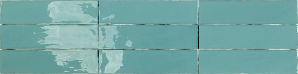 Carrelage effet Zellige Altea Aqua Brillant 7,5x30 cm de Dune Ceramics