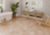 Carrelage hexagonal dans une salle de bain