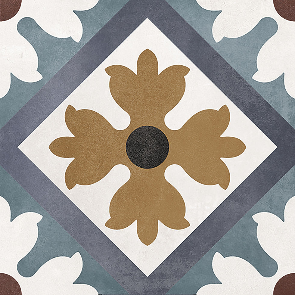 Carrelage effet carreau de ciment Floriane Carole de APE