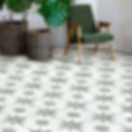 Carrelage effet carreau de ciment Estrella Verde Claro