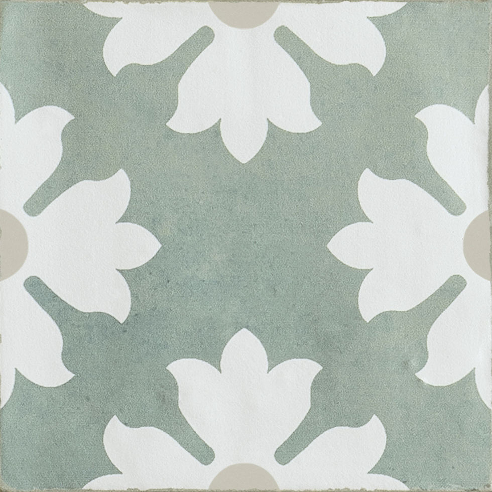 Carrelage effet carreaux de ciment Marlow Zoe 11,5x11,5 cm de Nanda Tiles