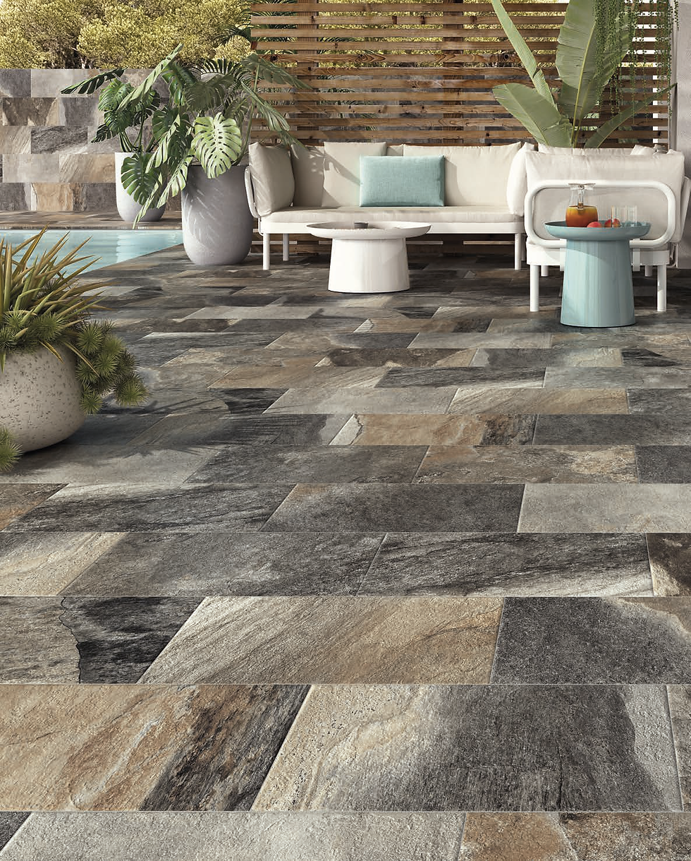 Carrelage Terrasse effet Pierre série Komy Stone 30x60 cm