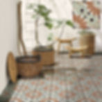 Carrelage Effet Carreau de Ciment Vieilli - Série Sylvania 20x20 cm de Nanda Tiles