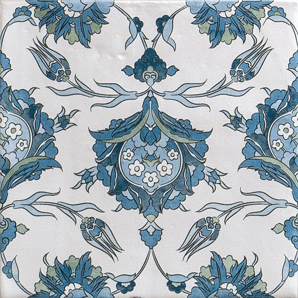Carrelage effet carreaux de ciment Marlow Rialta 11,5x11,5 cm de Nanda Tiles