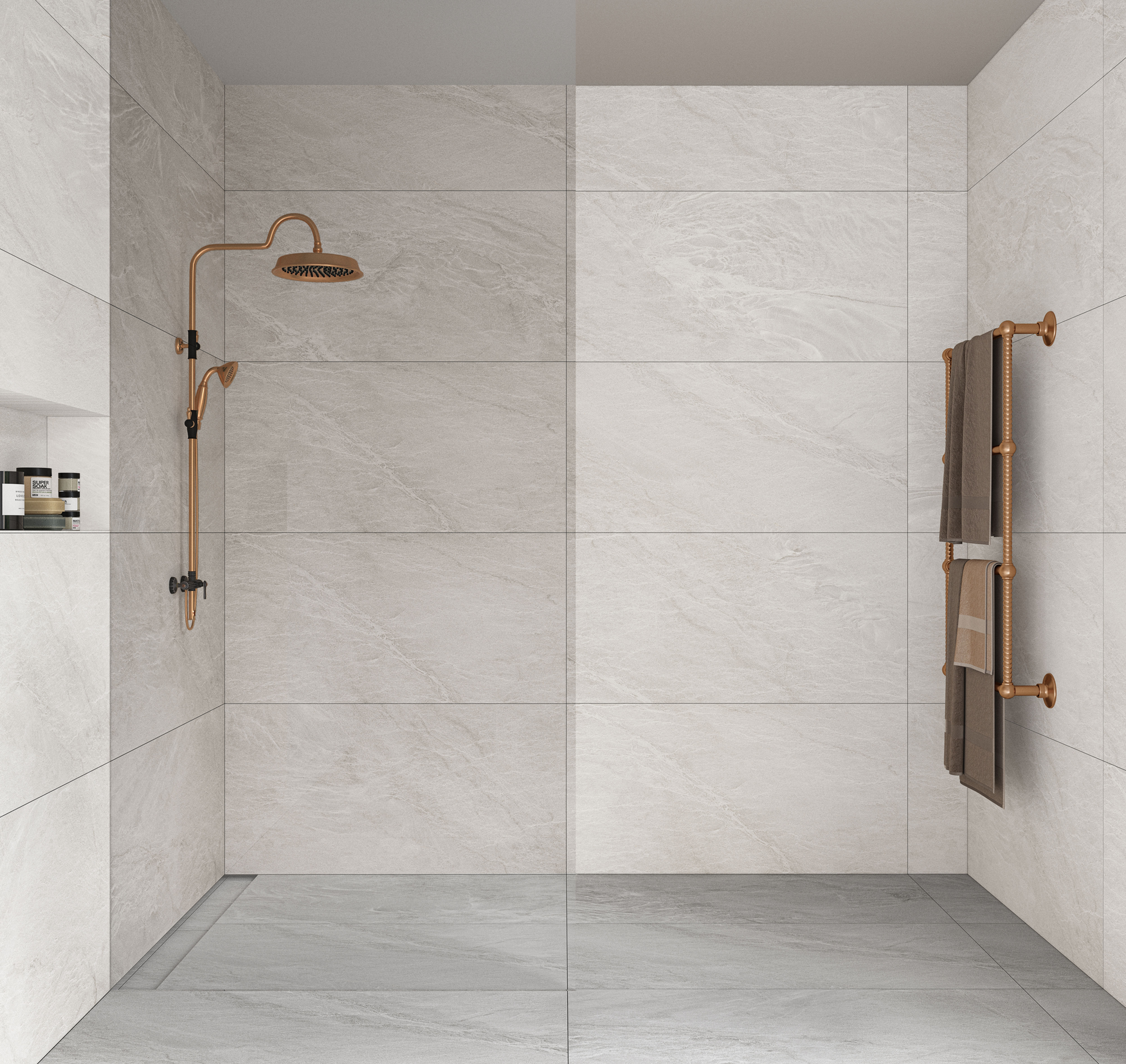 Carrelage effet Marbre Blanc série Capraia White Mat 60x120 cm 1.44 m²