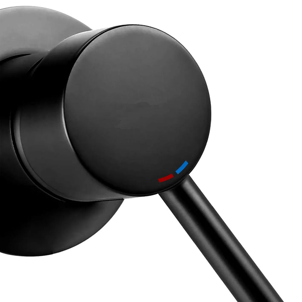 Robinet Mitigeur lavabo encastré Long série Julia Noir Mat