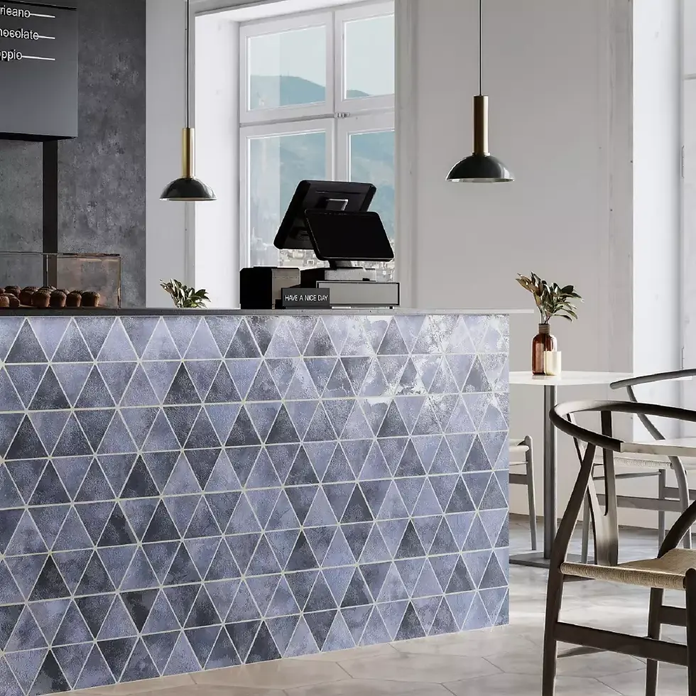 Carrelage effet Zellige Triangle série Triangle Craft Navy