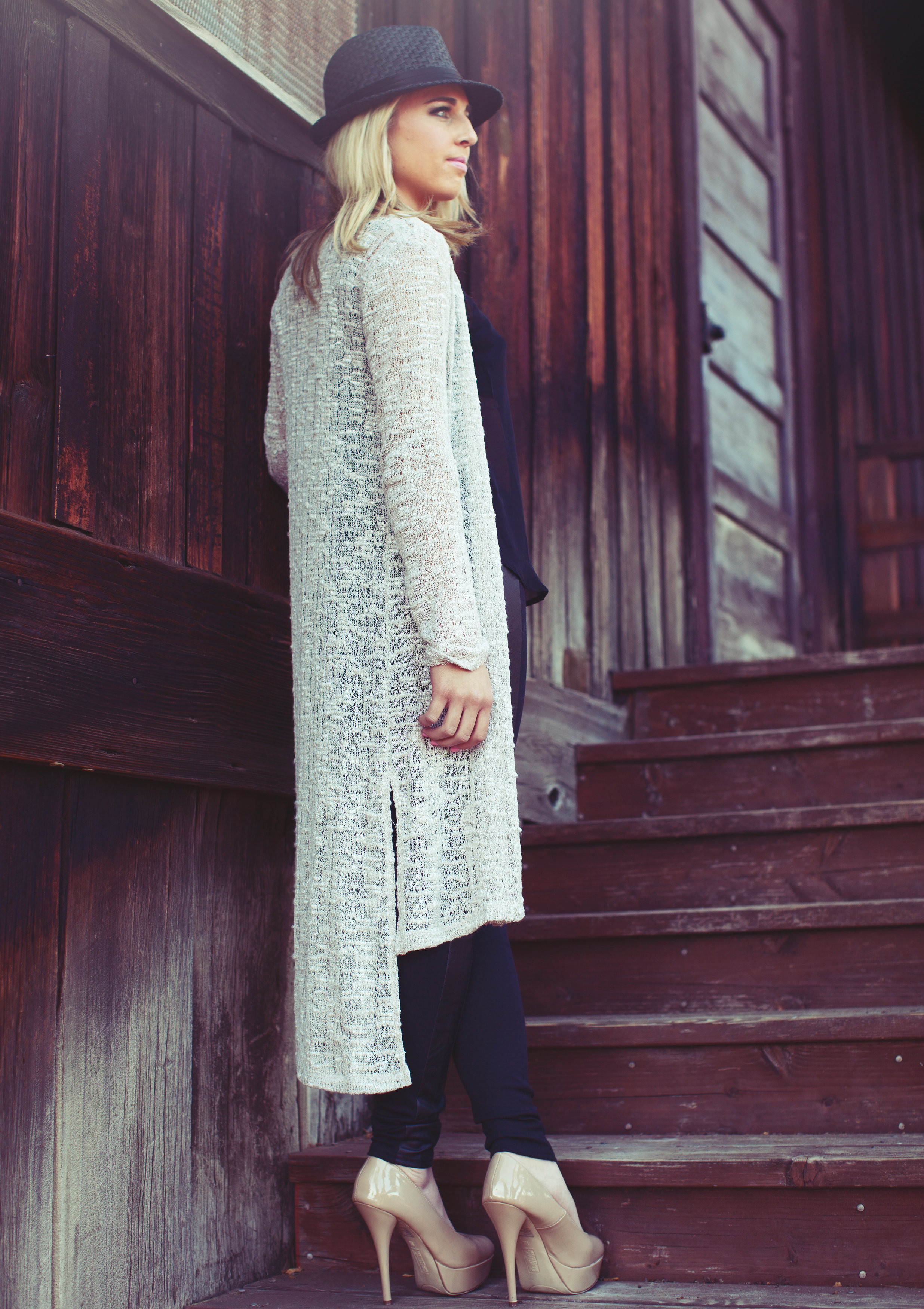 Blu Pepper High/Low Hem Cardigan