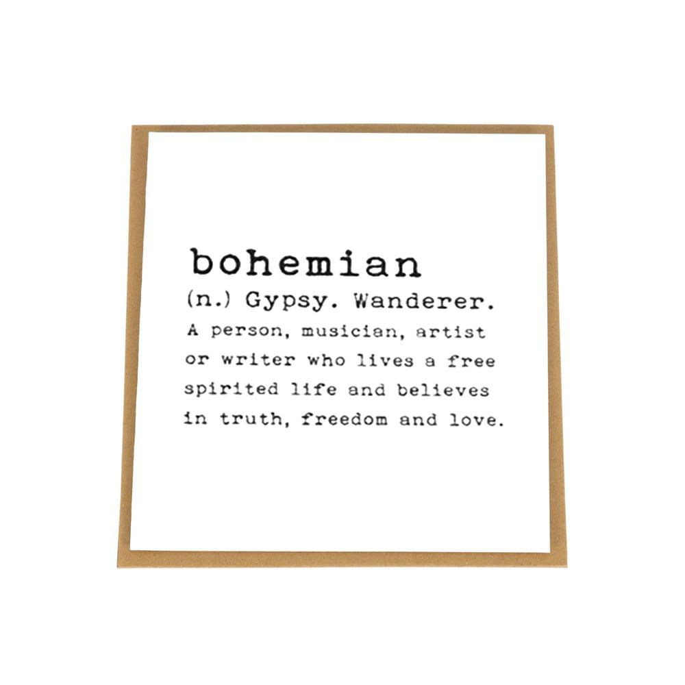 Bohemian Card