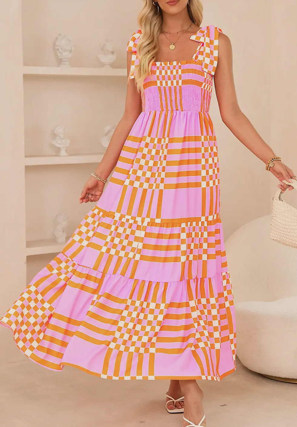 Thumbnail: Plaid Maxi Dress