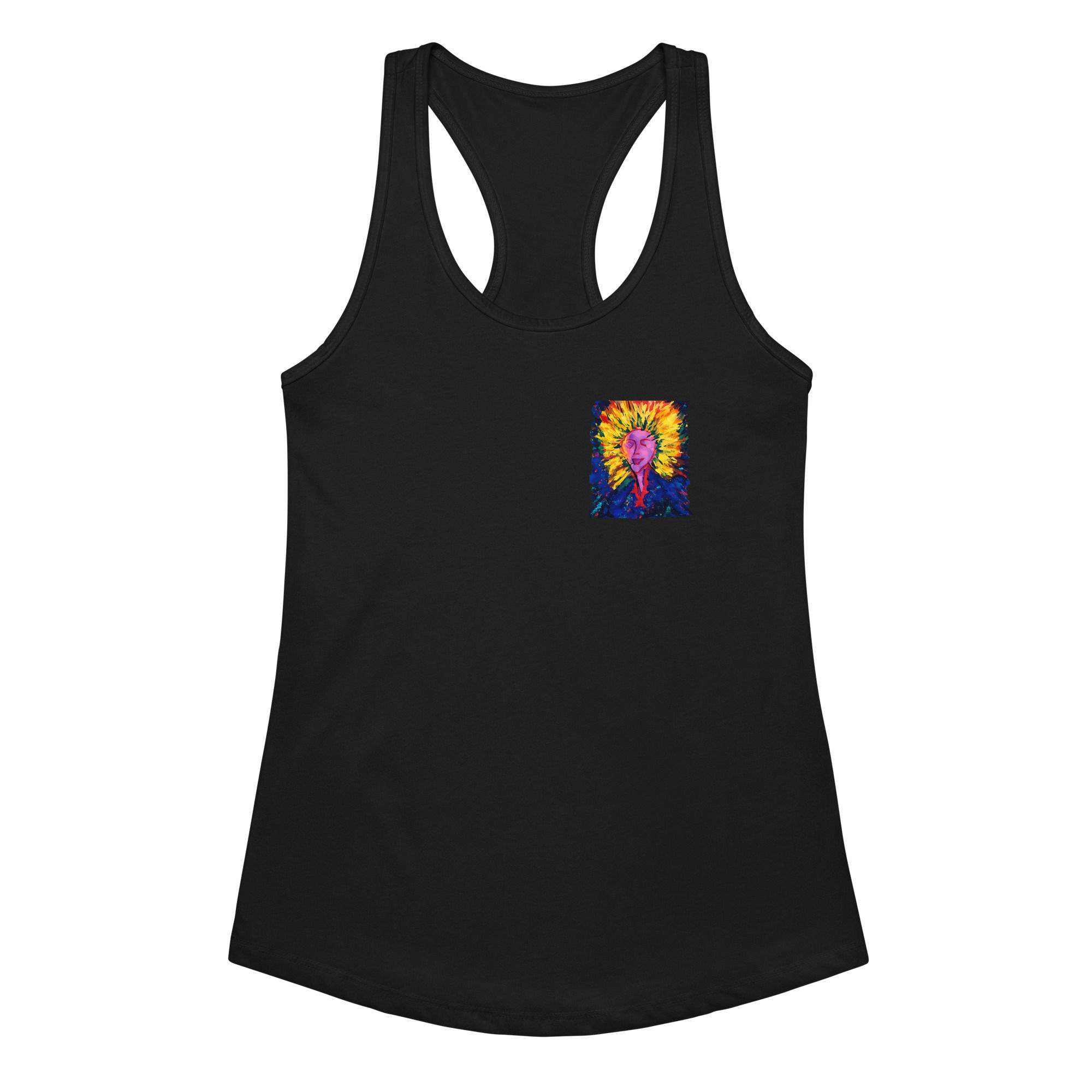 Women’s fitted racerback tank top