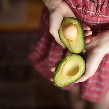 Halved Avocado