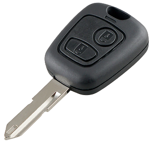 Indexkép: Peugeot 206 távirányítós kulcs 2 gombos 6554YL / ID46 / 434 MHz