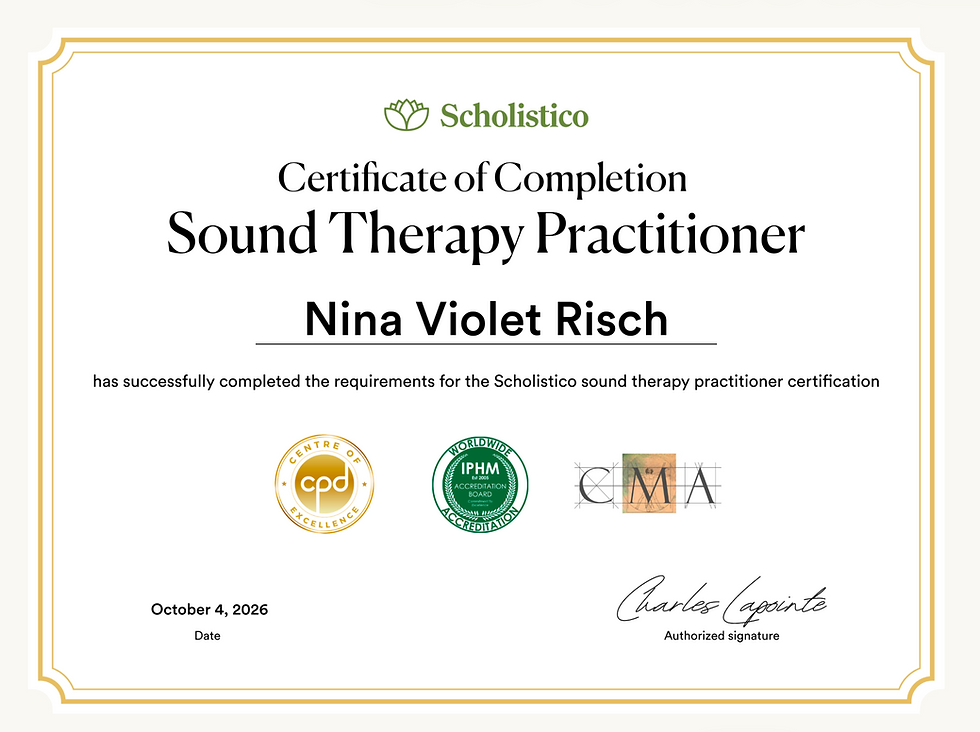 Sound Therapy Practitioner Certification
