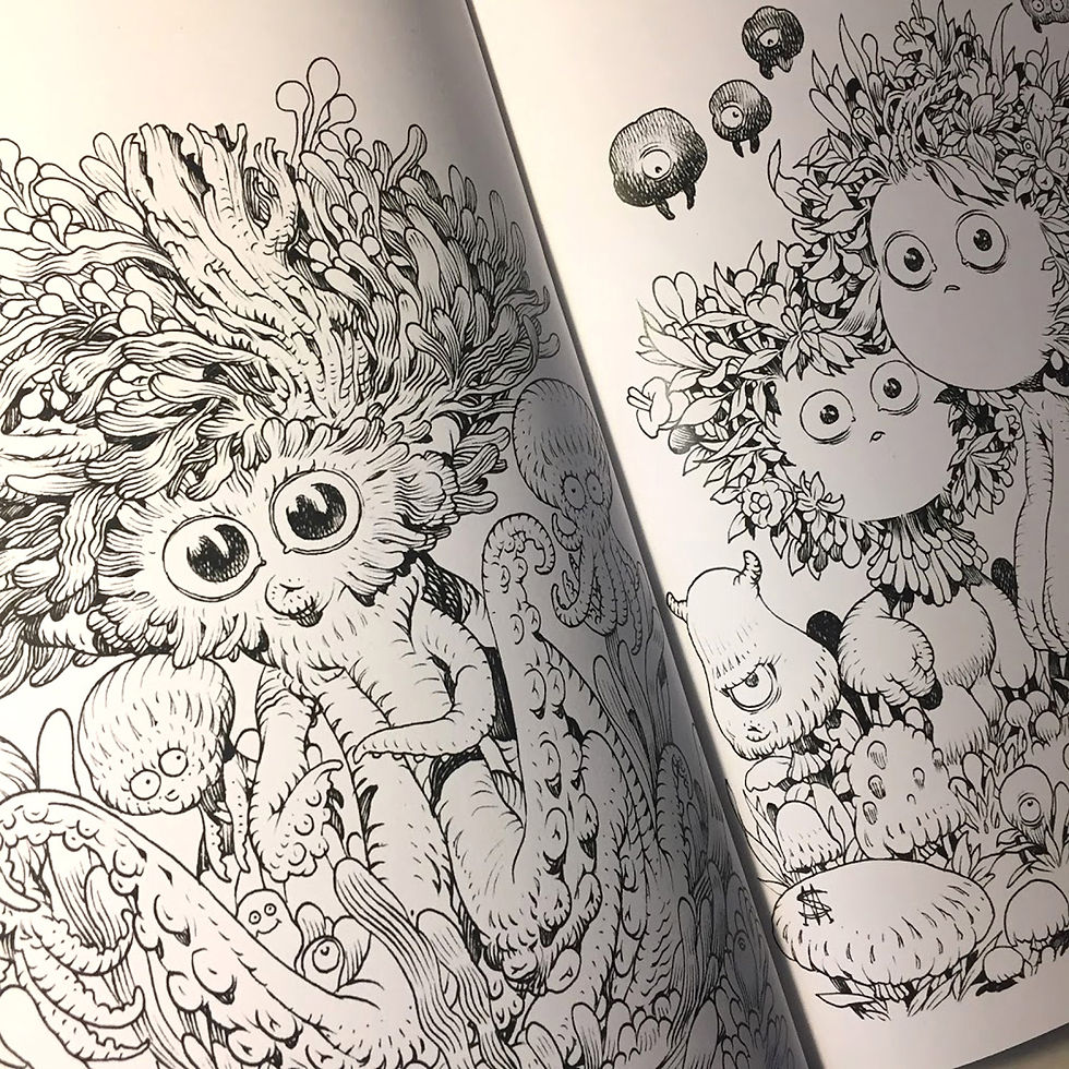 Thumbnail: Funny Creatures Coloring Book