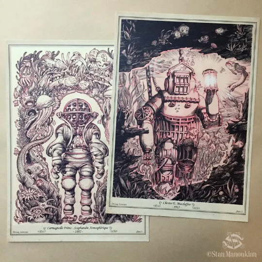 Miniature : Portfolio - Armures de plongée - 6 plaques