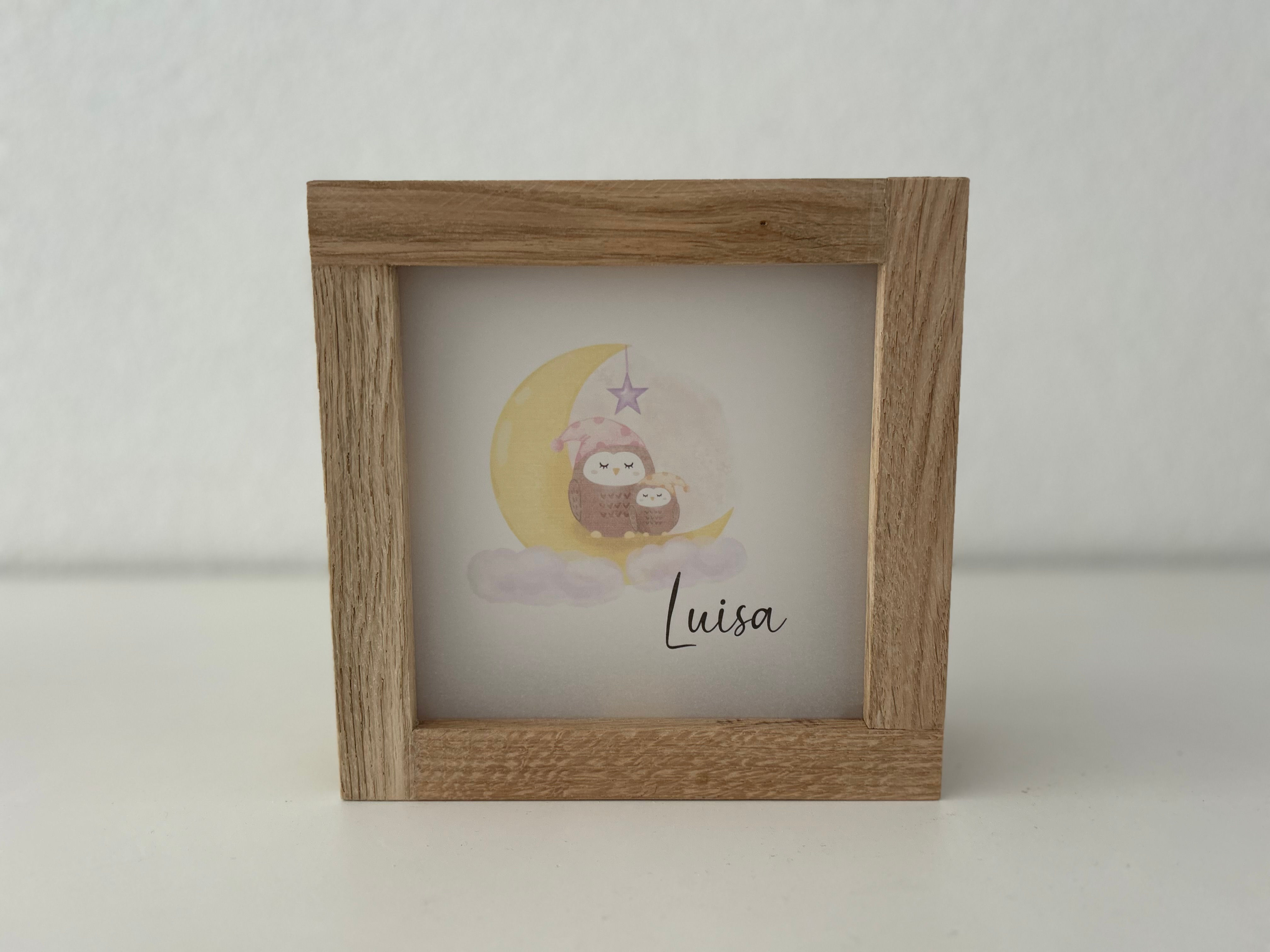 BILD-LEUCHTE Eule mit Namen