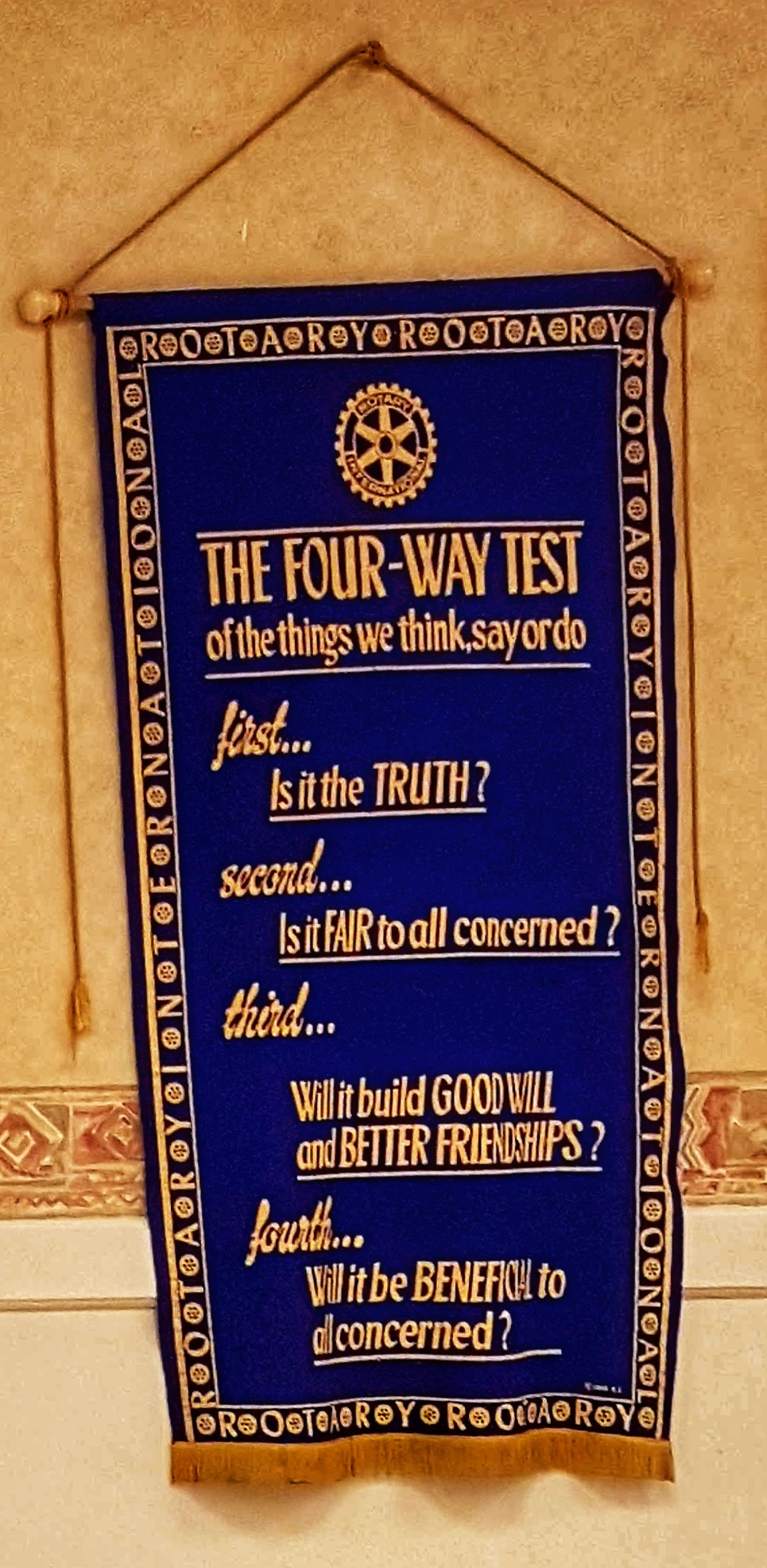Rotary Club 4-way Test