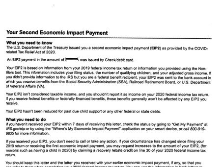 A letter from the IRS...