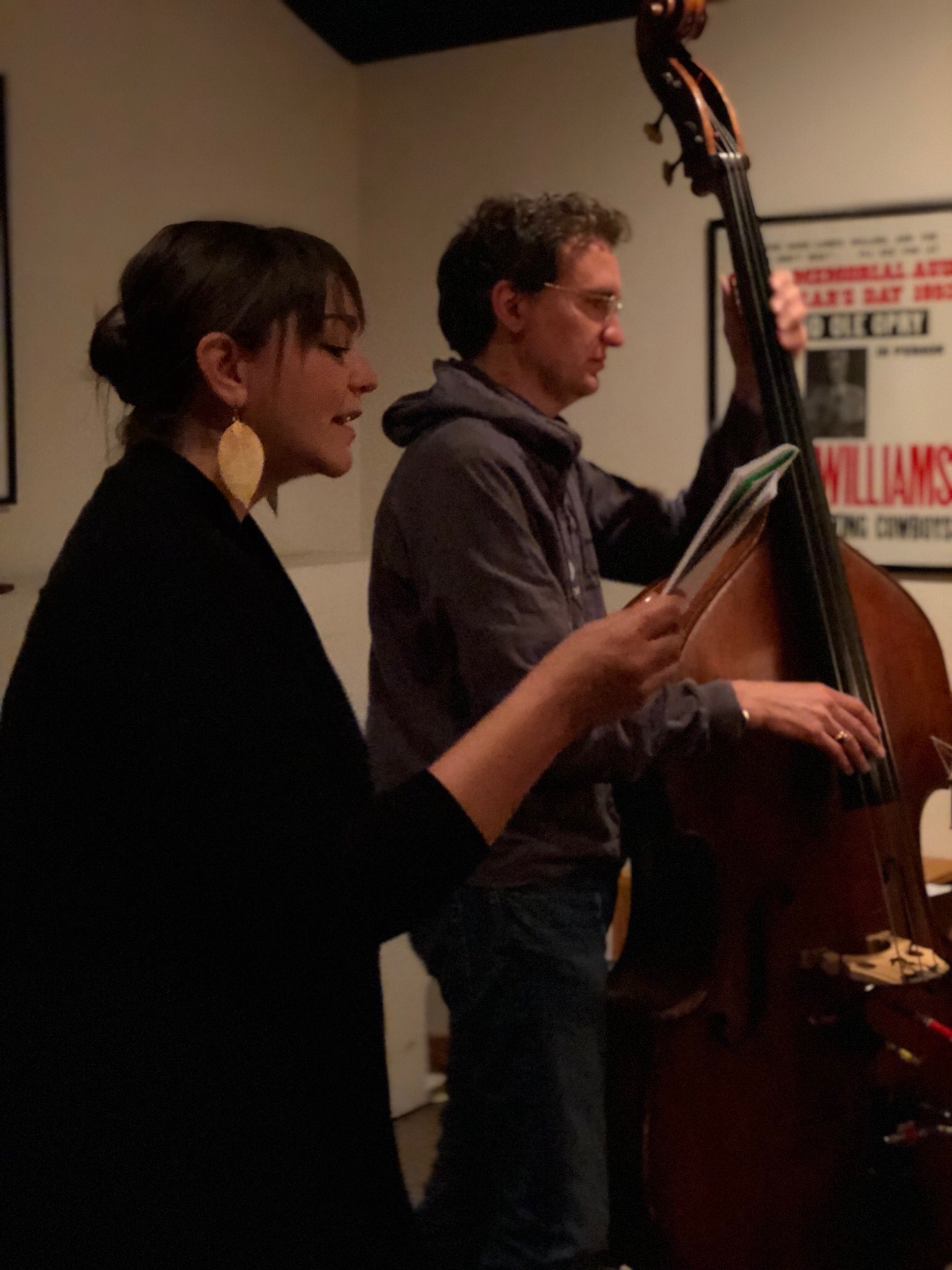 Recording Session with Viktor Krauss