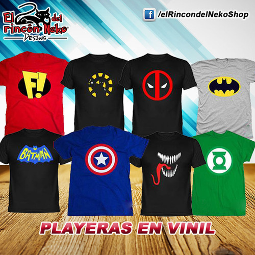 Playera Camisetas Estampadas En Vinilo Textil Playera Vinil