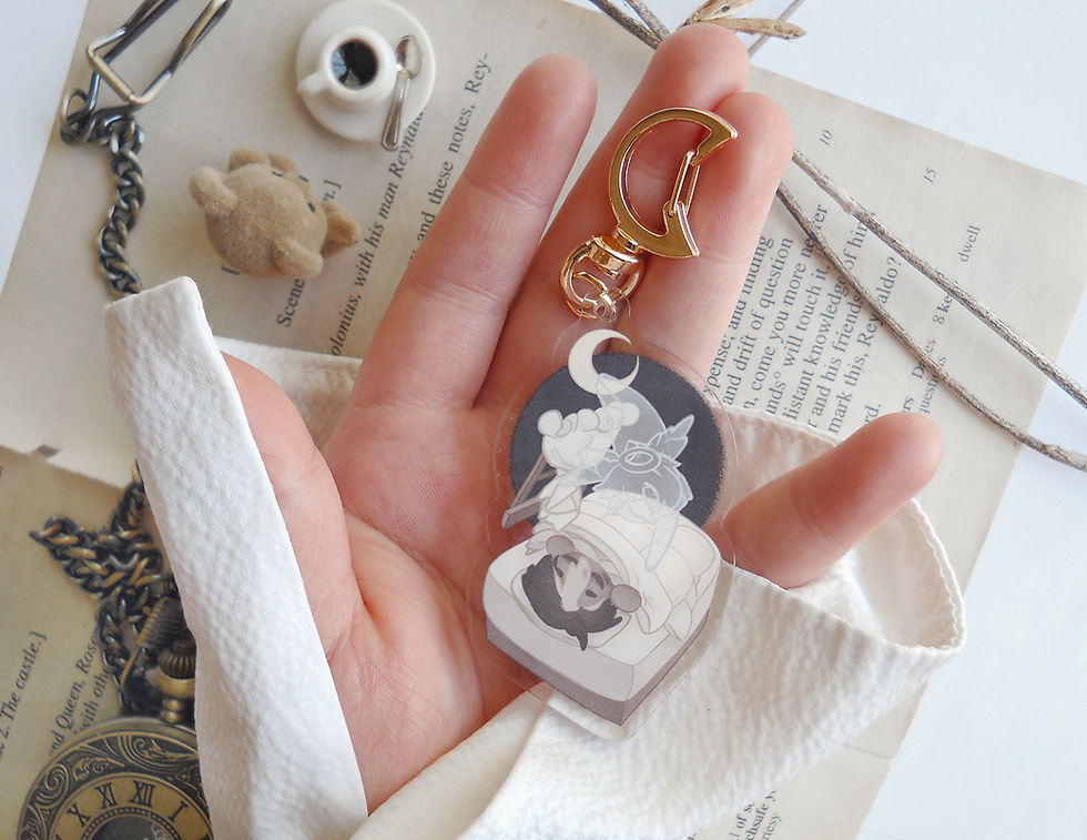 Thumbnail: sweet dreams - acrylic keychain