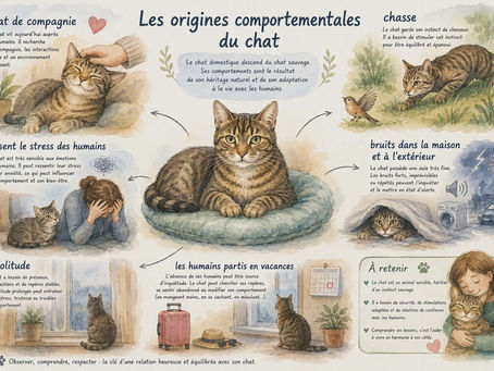 Les origines des problèmes comportementaux du chat
