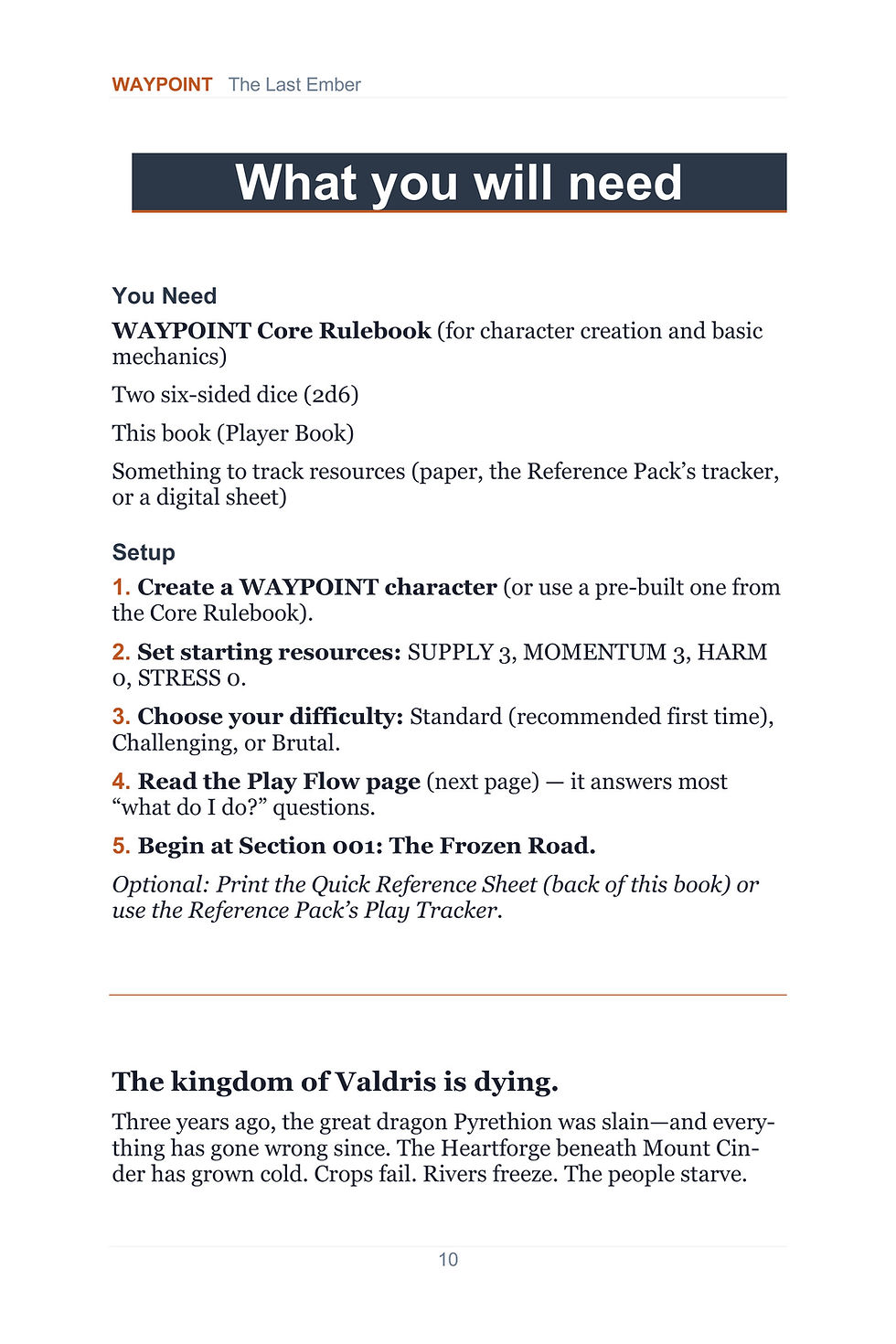 The Last Ember genuine interior preview 1: player introduction