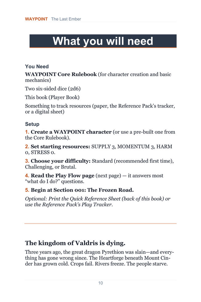 The Last Ember genuine interior preview 1: player introduction