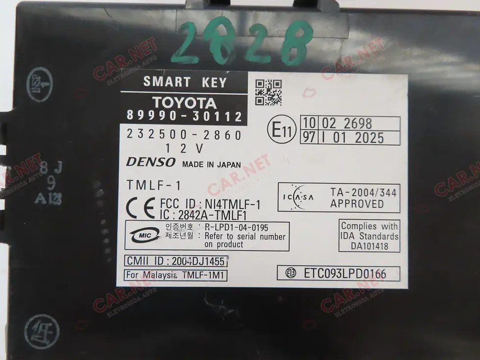 89990-30112 CENTRALINA MODULO SMARTKEY LEXUS GS S19 450H 218KW DENSO 232500-2860