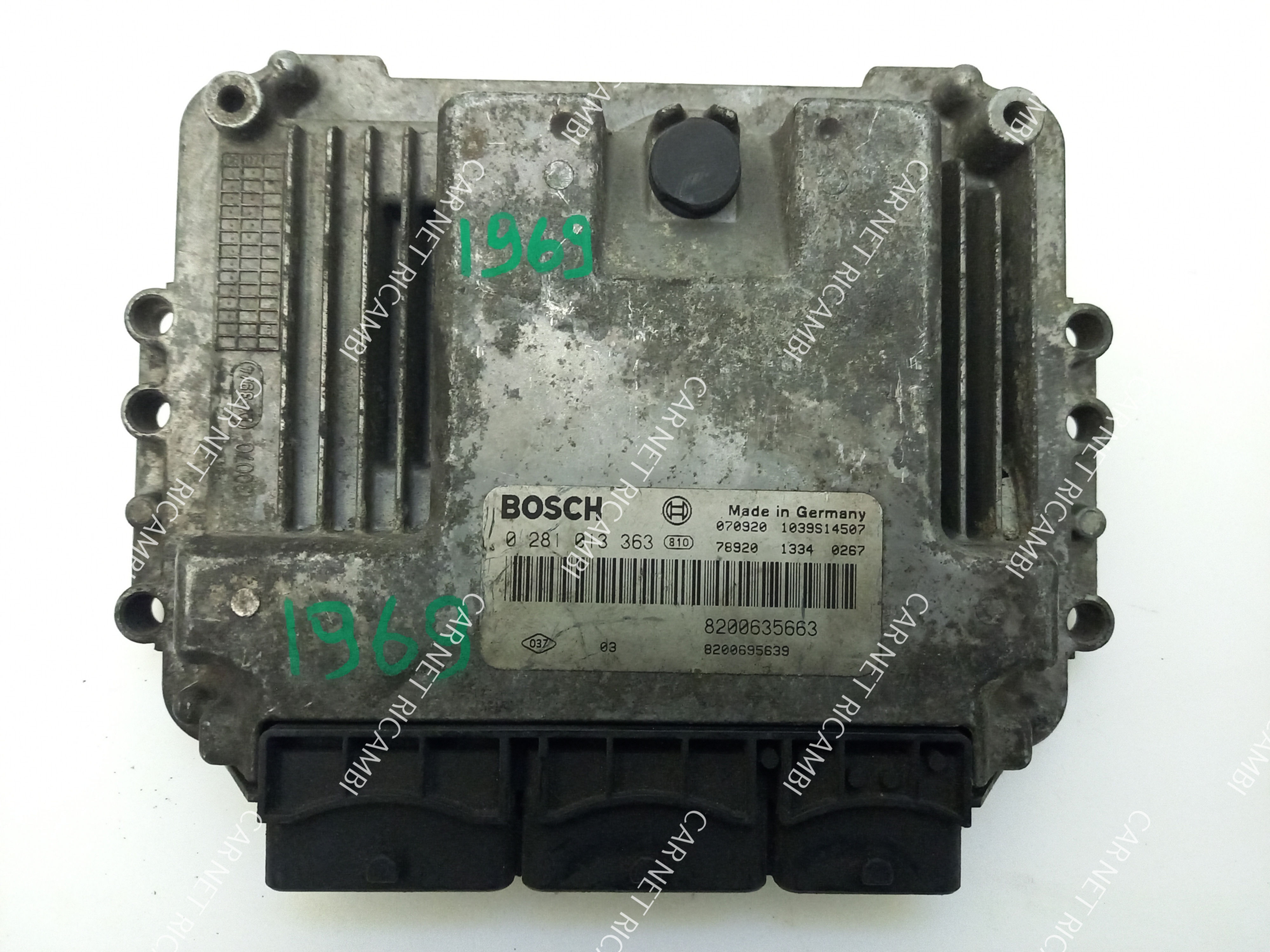 0281013363 EDC16C36 8200635663 CENTRALINA MOTORE ECU OPEL RENAULT MASTER 2.5 DCI