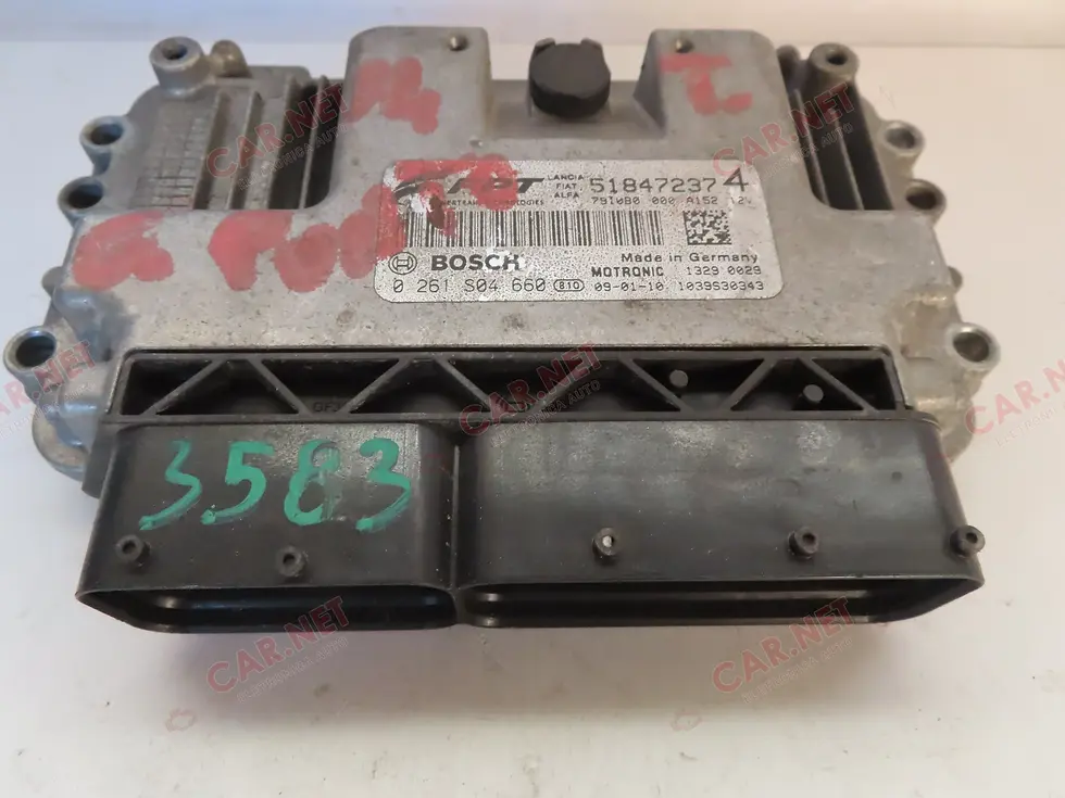 Miniature : 51847237 UNITÉ DE CONTRÔLE DU MOTEUR FIAT GRANDE PUNTO 199 1.4 T-JET 88KW BOSCH 0261S04660