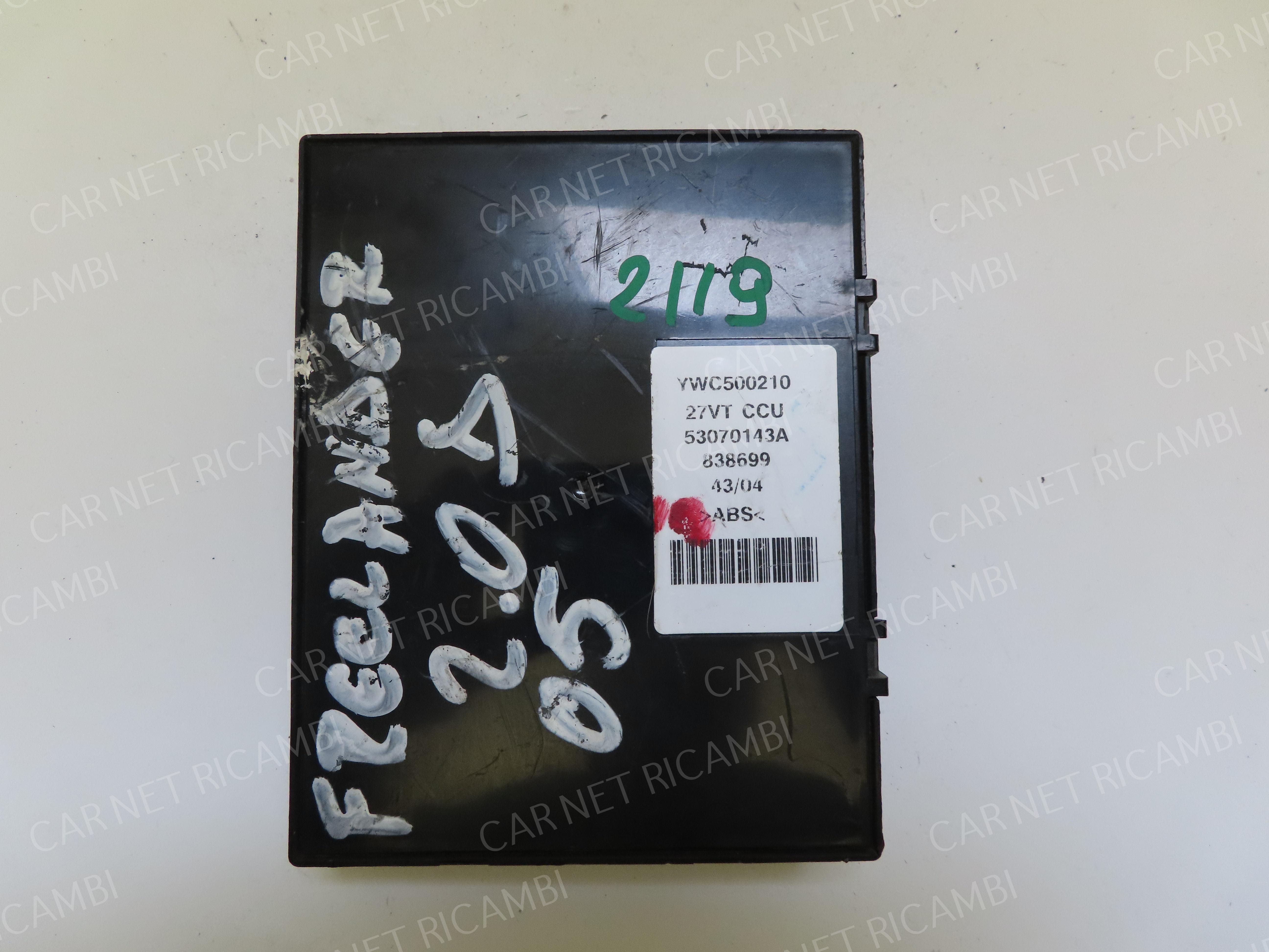 BODY COMPUTER CONTROL UNIT BCM LAND ROVER FREELANDER L314 2005 53070143A YWC500210