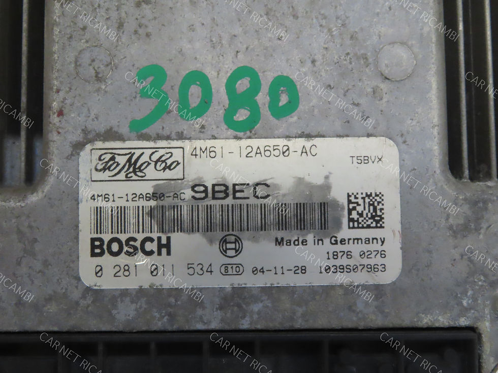 Miniature : 4M61-12A650-AC UNITÉ DE CONTRÔLE DU MOTEUR MAZDA 3 BK 1.6 DI TURBO 80KW 0281011534 EDC16C3